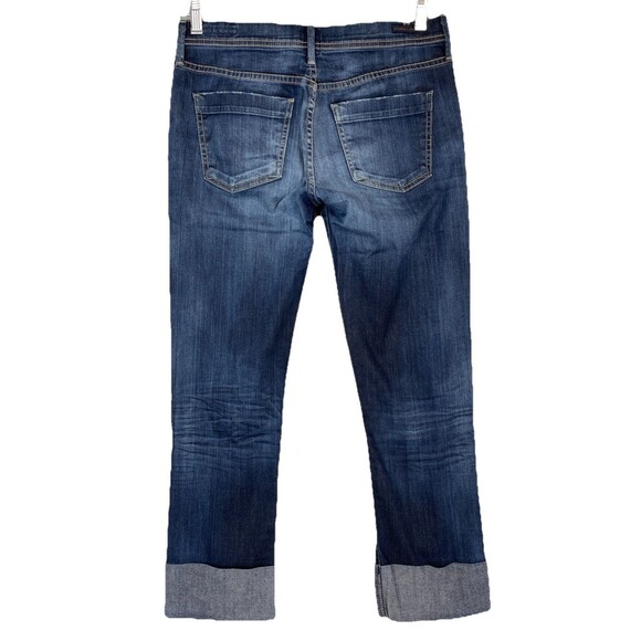 Citizens of Humanity Jeans Womens 30 Blue Dani Cropped Straight Leg Cuffed COH - Picture 11 of 14